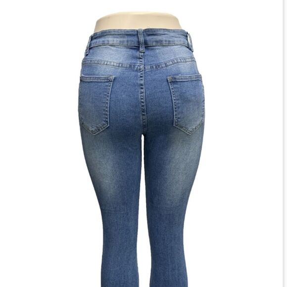 GM Fashion USA P3269 Skinny Destroyed Jeans Size 5/6 - Picture 2 of 10